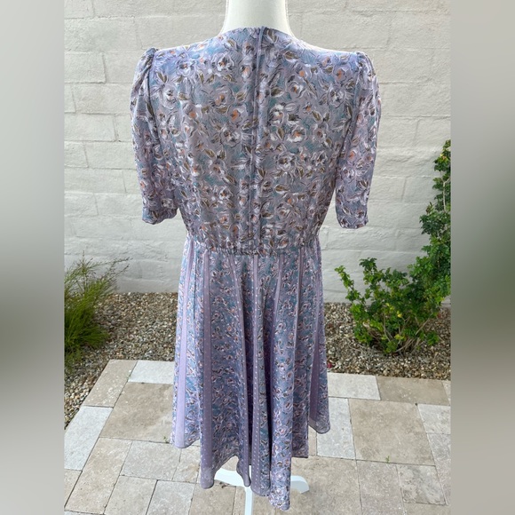 Vintage 60s a line floral spring summer midi dress - Picture 14 of 16